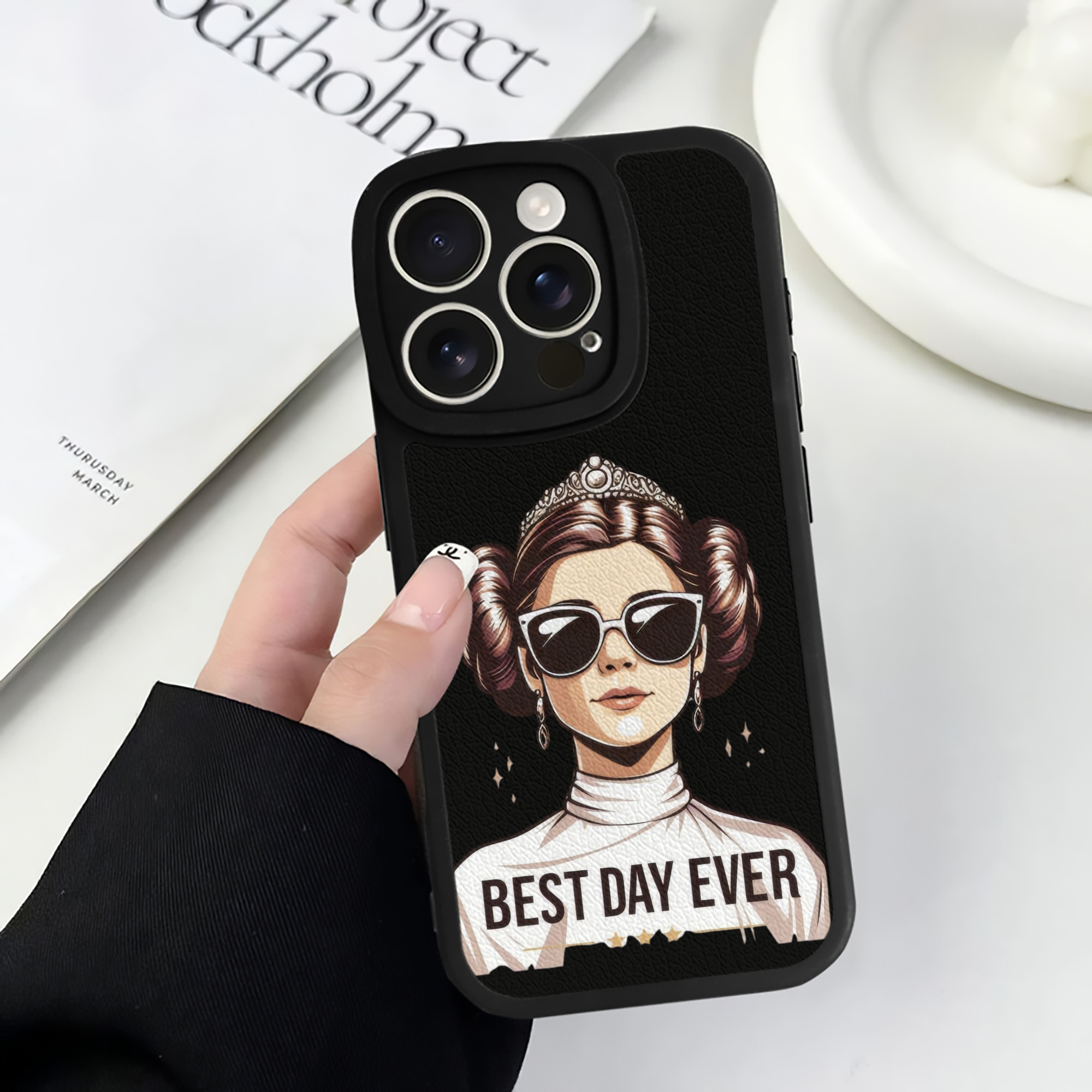 （画像用） スター・ウォーズ Star Wars 【iPhone 16シリーズ対応】シリコンスマホケース（レザー調） 材質：シリコン